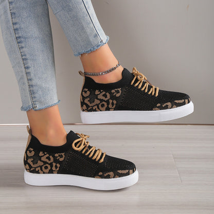 The Riley Leopard Print Sneakers