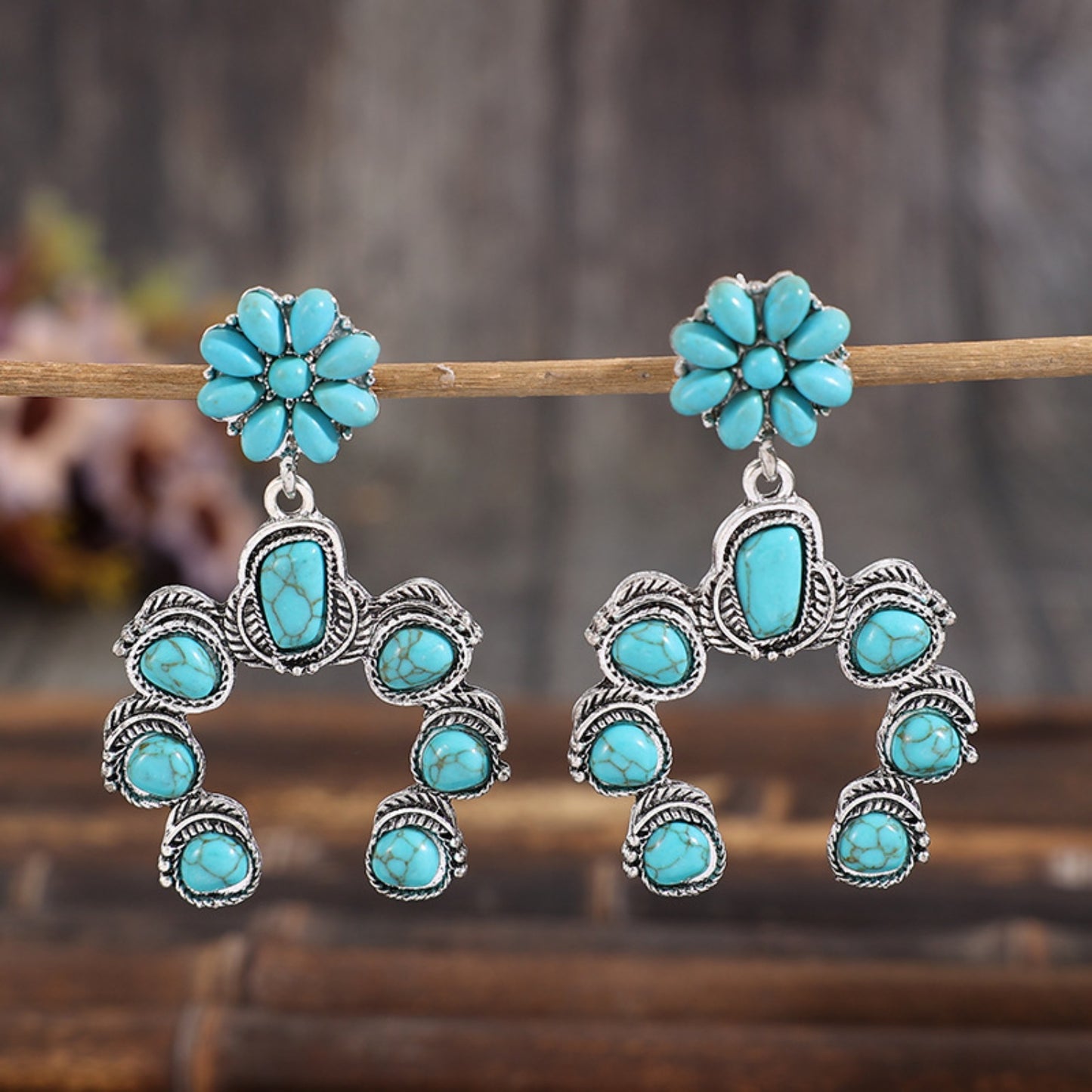 Santa Fe Faux Turquoise Earrings