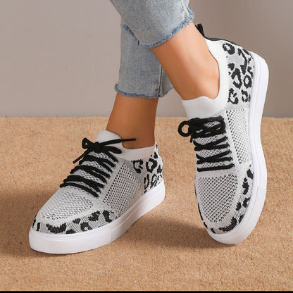 The Riley Leopard Print Sneakers