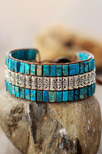 The Pattaya Triple Layer Natural Stone Bracelet