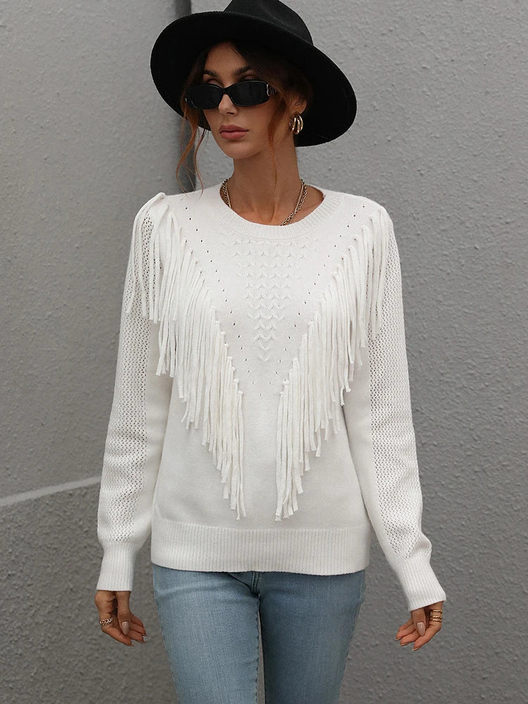 The Wichita Western Fringe Sweater