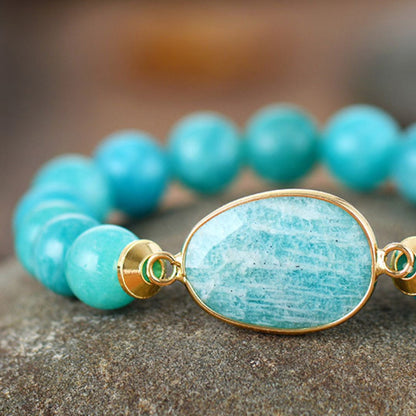 The Zen Natural Stone Turquoise Mala Bracelet