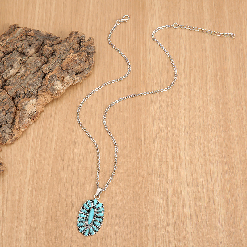 The Aiyana Turquoise Penant Necklace