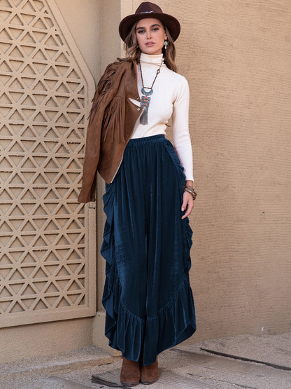 The Mira Ruffled Wide Leg Culotte Pants