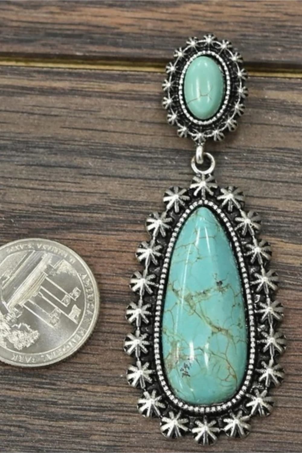 The Malia Teardrop Turquoise Earrings