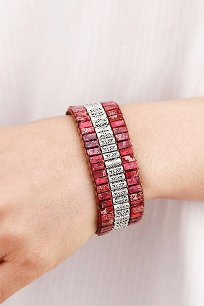 The Pattaya Triple Layer Natural Stone Bracelet