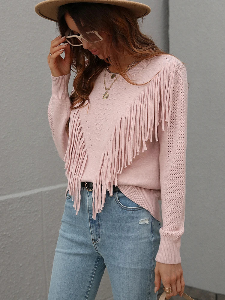 The Wichita Western Fringe Sweater