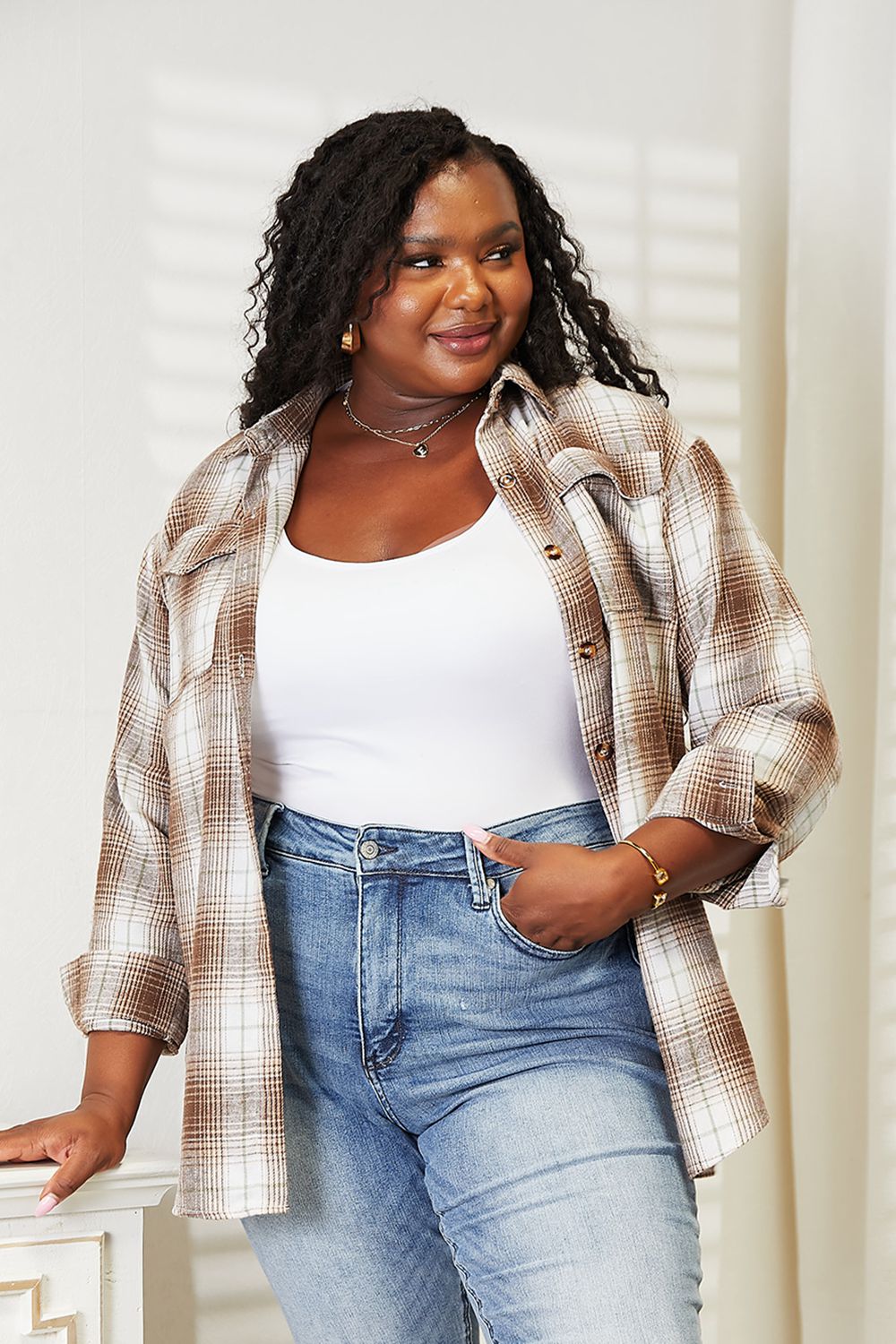 The Kiera Relaxed Fit Plaid Shirt