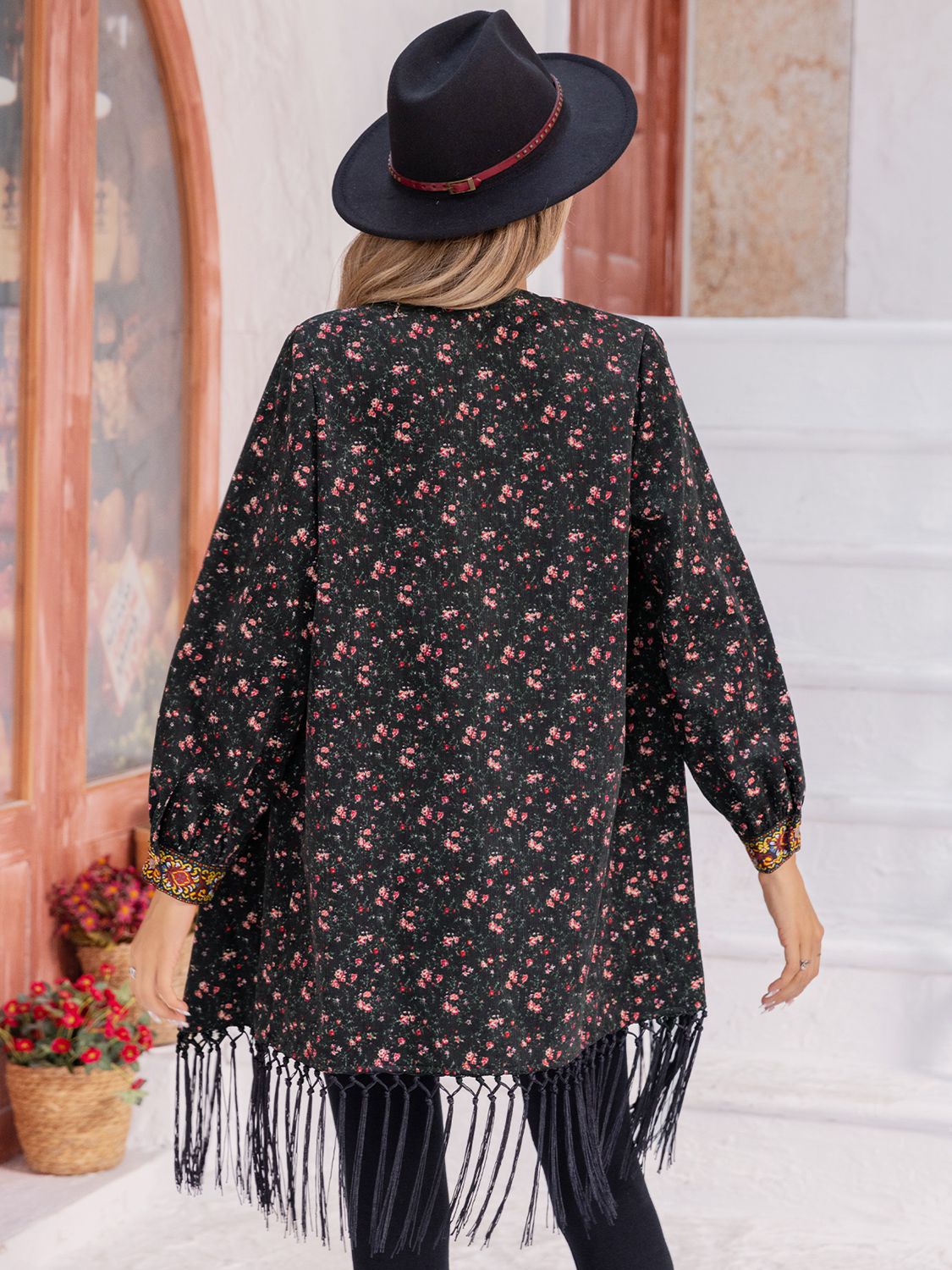 The Lana Fringed Boho Cardigan Kimono