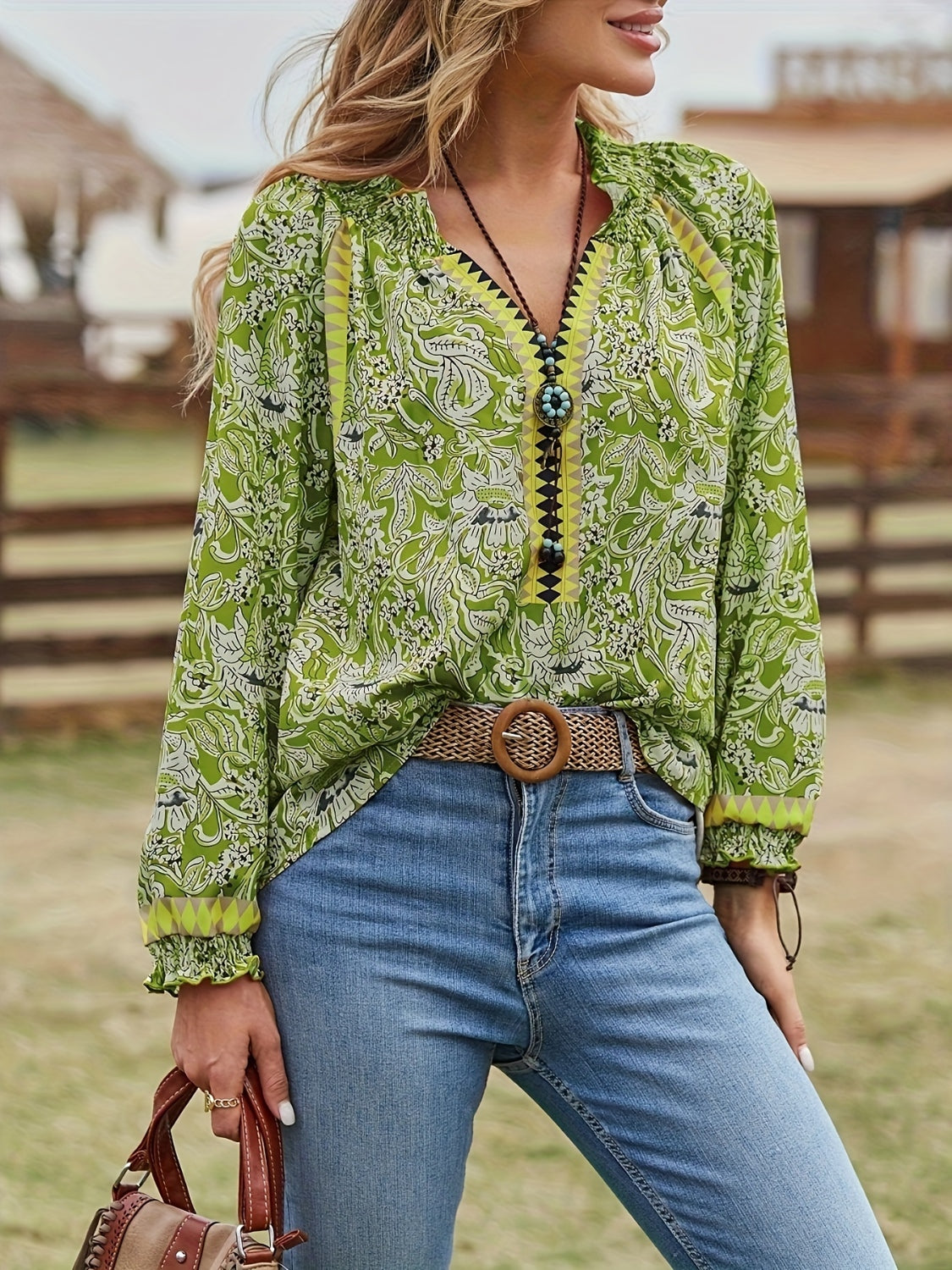 The Tamsyn Boho Pullover Blouse