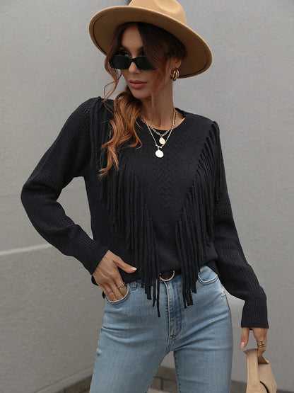 The Wichita Western Fringe Sweater