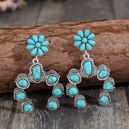 Santa Fe Faux Turquoise Earrings