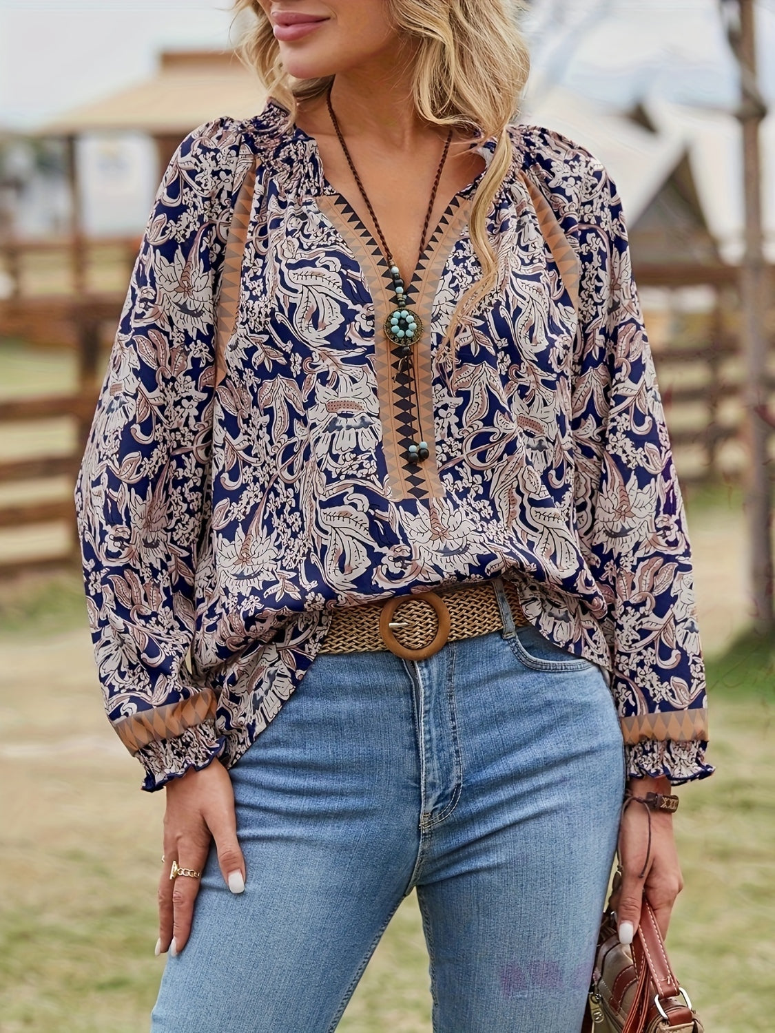 The Tamsyn Boho Pullover Blouse