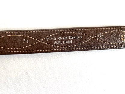 1980s Vintage Western Name Buckle Belt