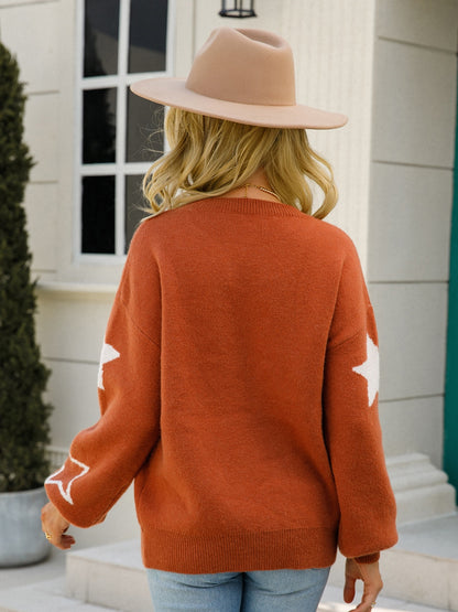 L'Étoile Star Print Pullover Sweater