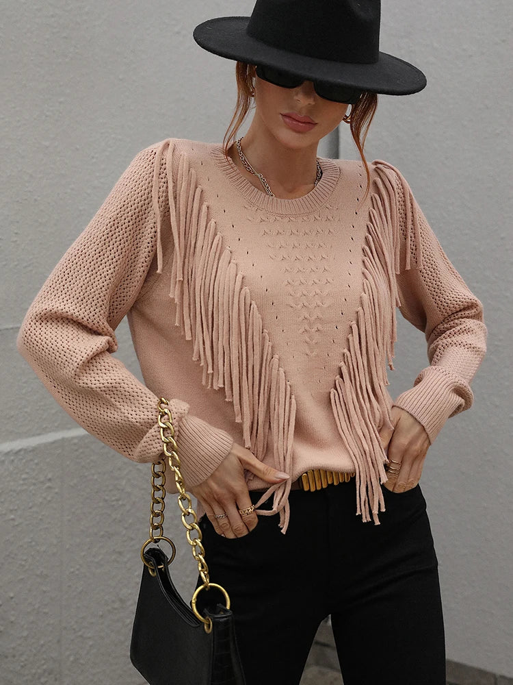 The Wichita Western Fringe Sweater