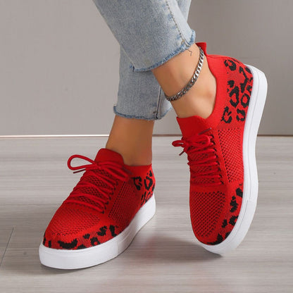 The Riley Leopard Print Sneakers