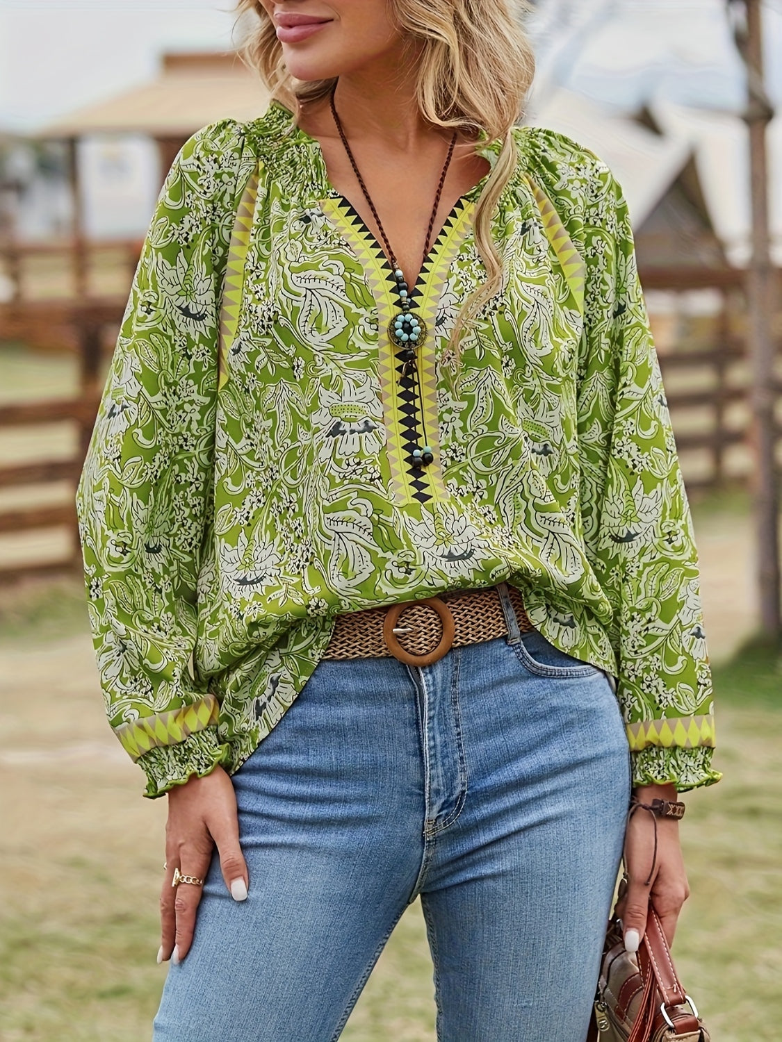 The Tamsyn Boho Pullover Blouse