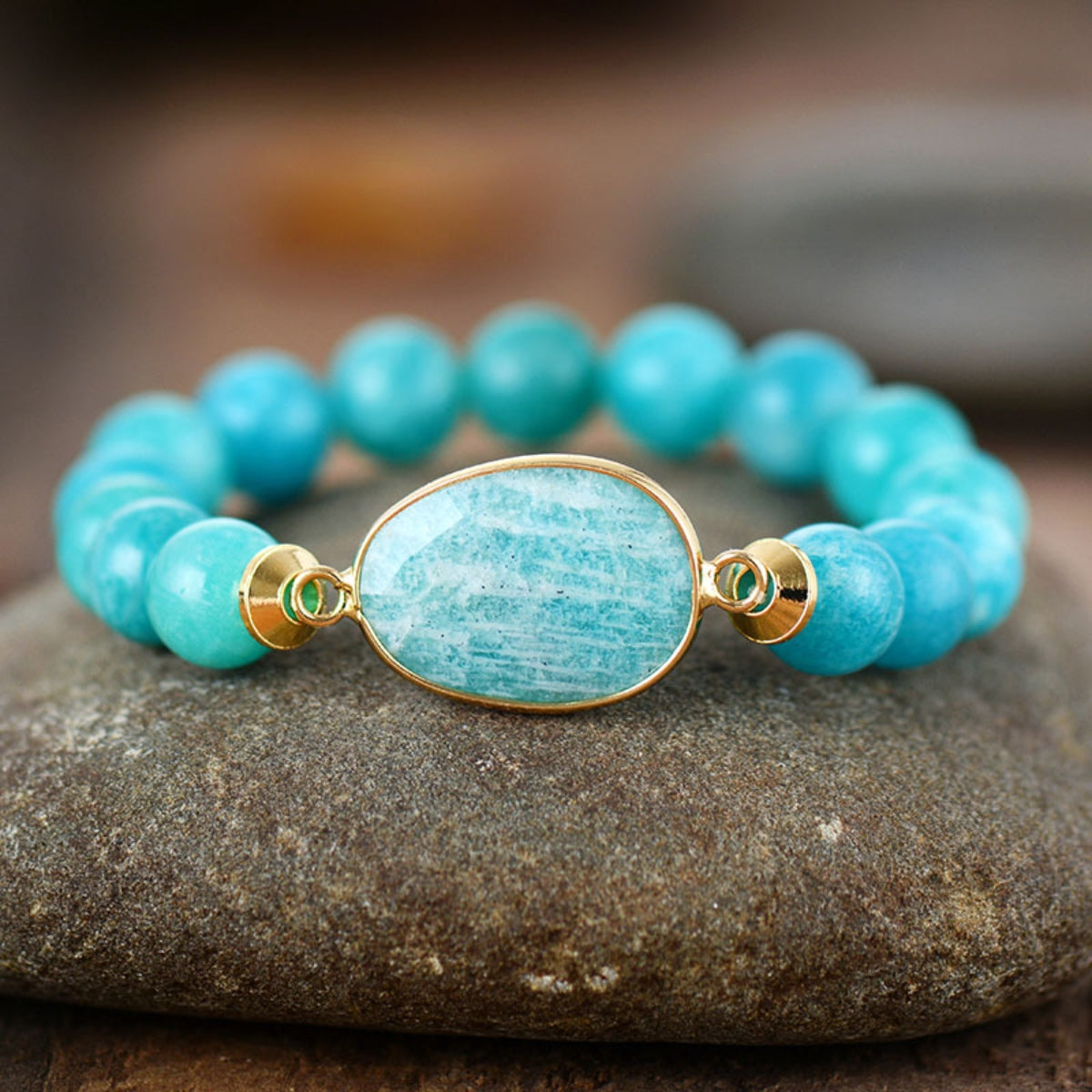 The Zen Natural Stone Turquoise Mala Bracelet