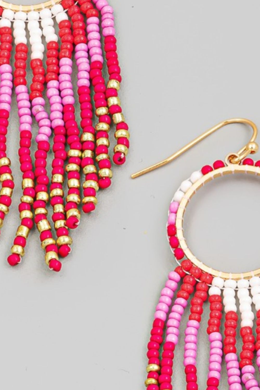 Talia Beaded Fringe Earrings