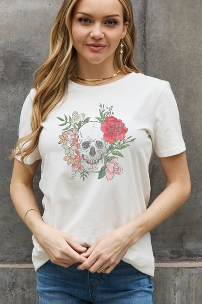 Love & Death Skull Graphic Tee